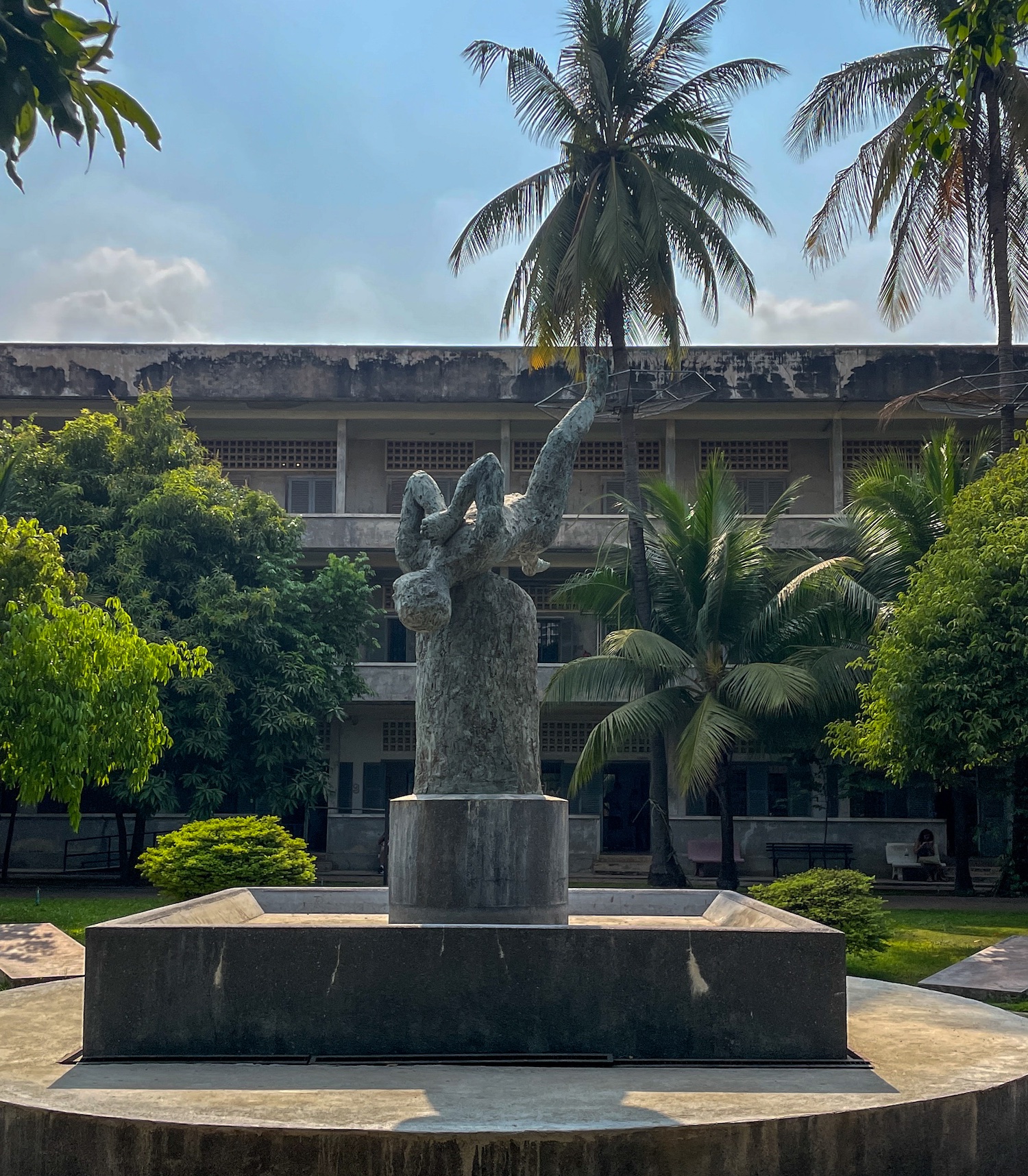 De Tuol Sleng gevangenis in Phnom Penh.