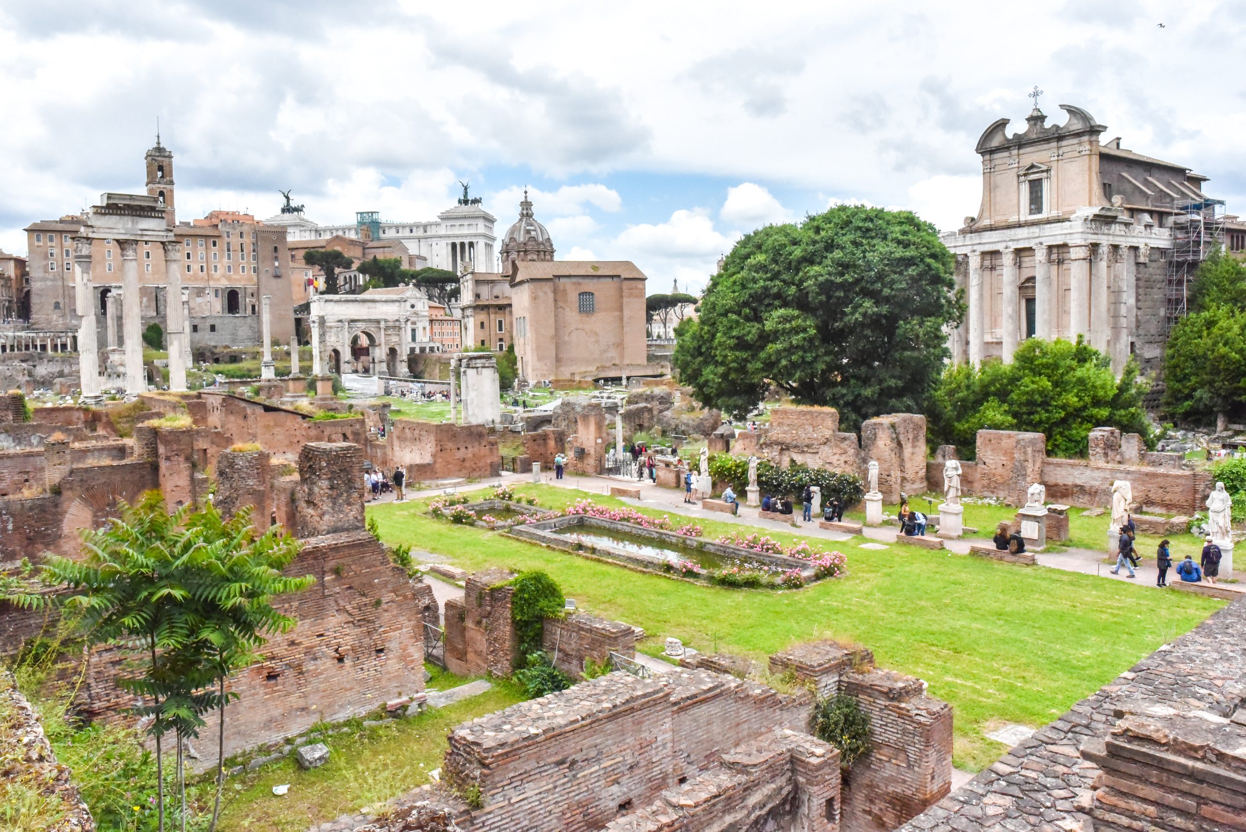 Zeker zo indrukwekkend: het Forum Romanum