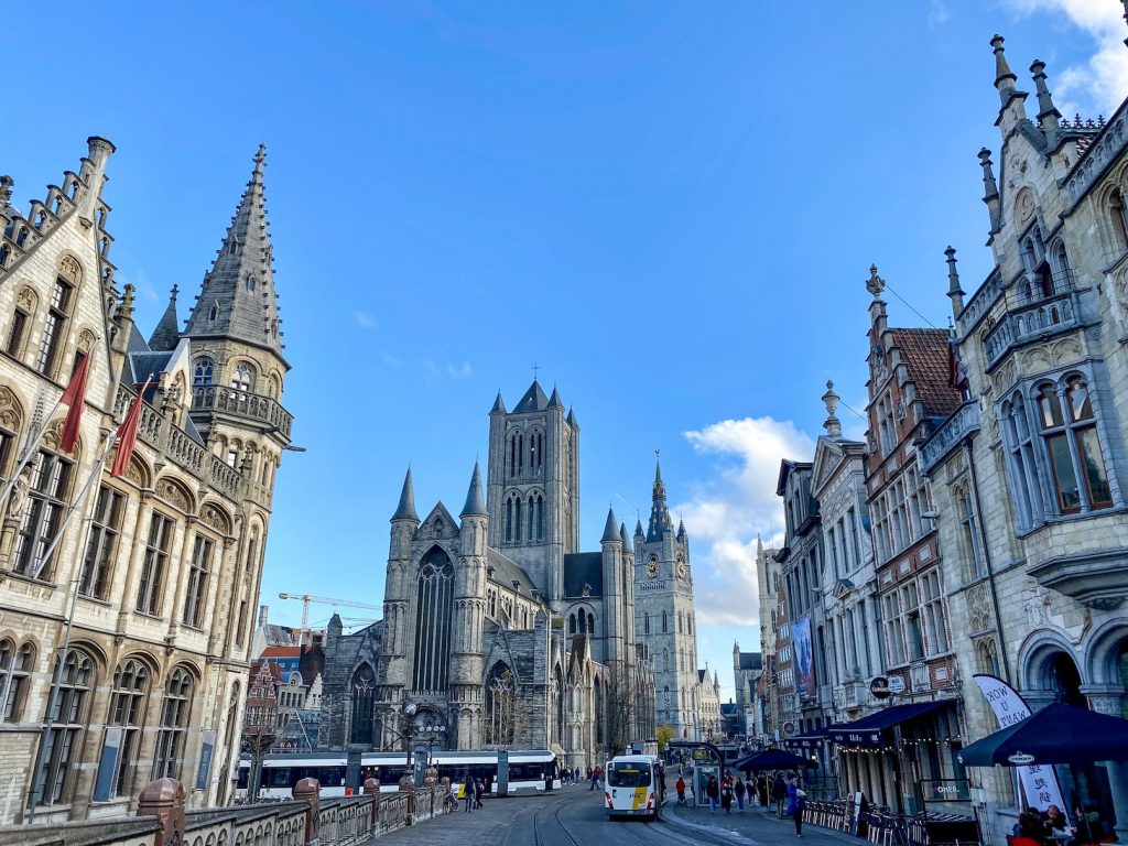 Beroemde kerk in Gent