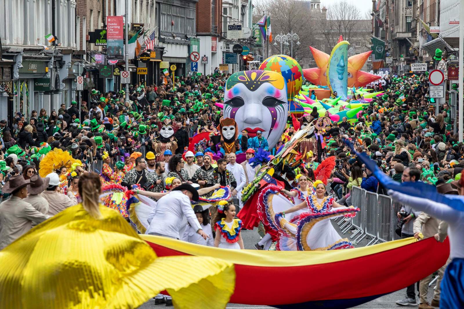 De parade in Dublin is een van de hoogtepunten