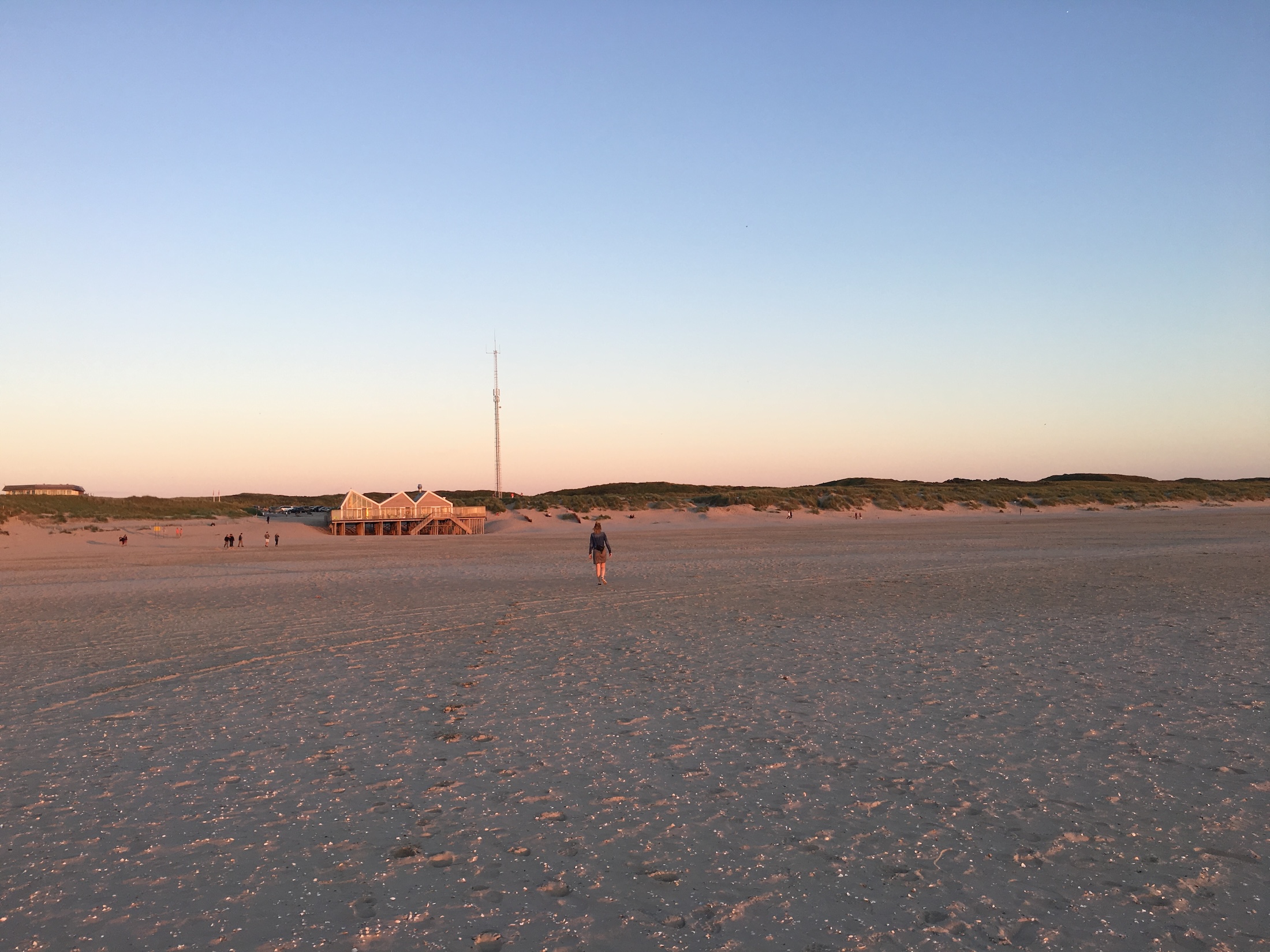 Het prachtige witte zandstrand in het noorden van het eiland.