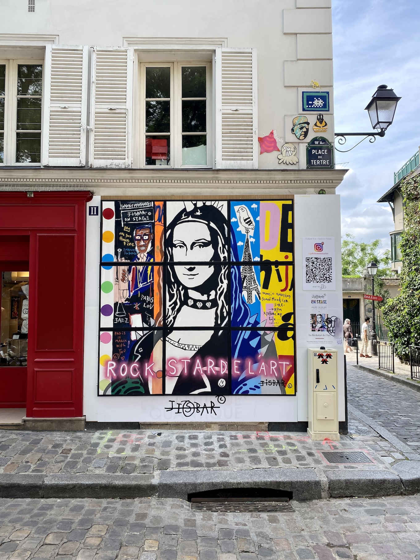 Street art in de wijk Montmartre in Parijs