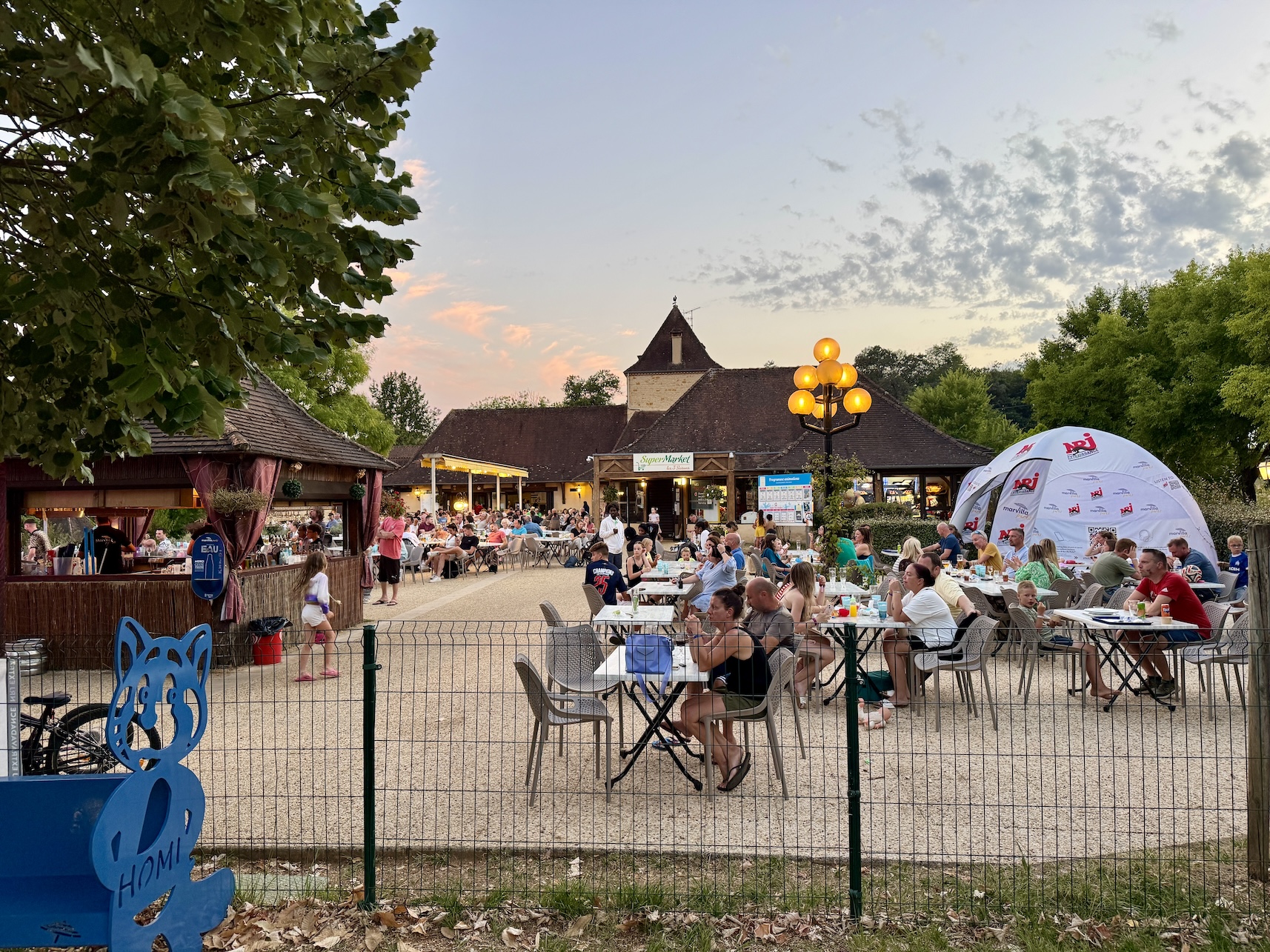 Restaurant van Camping Saint Avit Loirsirs in de Dordogne