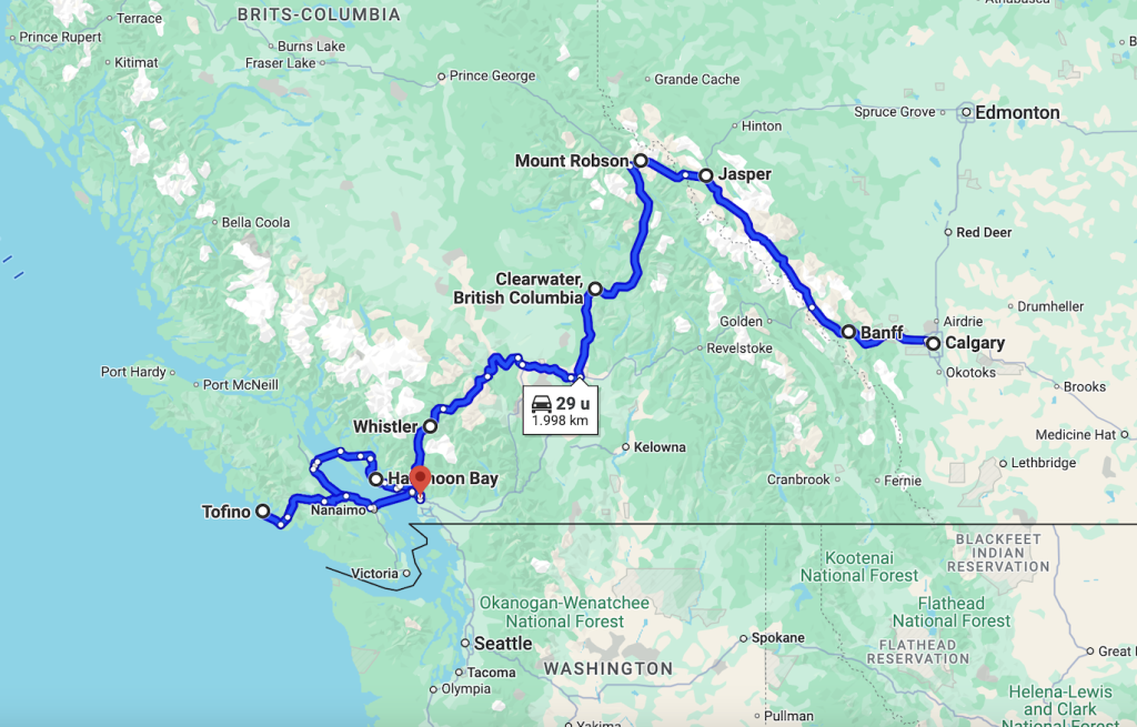 De ultieme route voor een roadtrip door Canada
