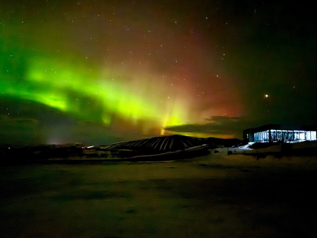 Noorderlicht in het noorden van IJsland