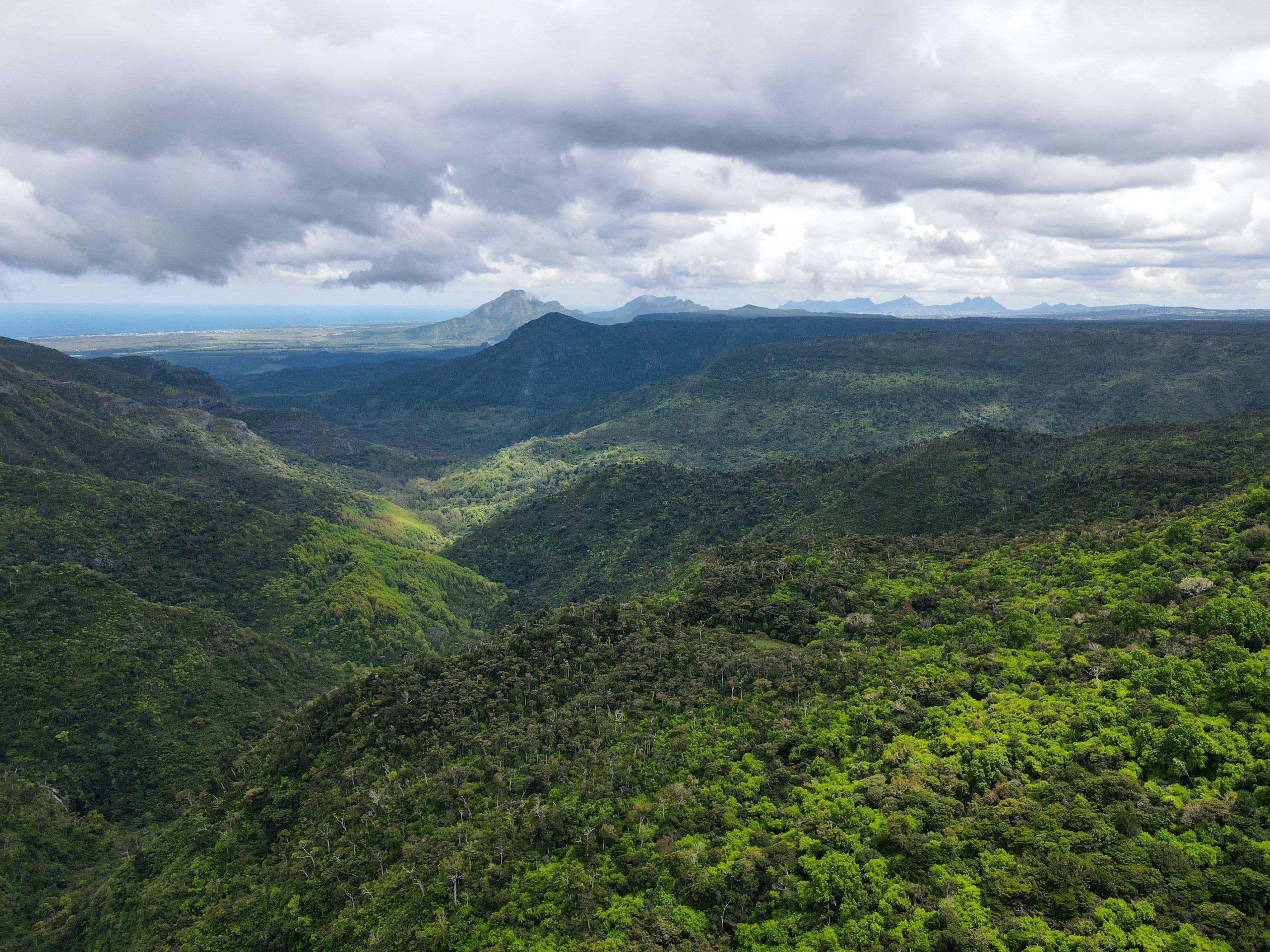 Overal stunning views in het Black River Gorges National Park