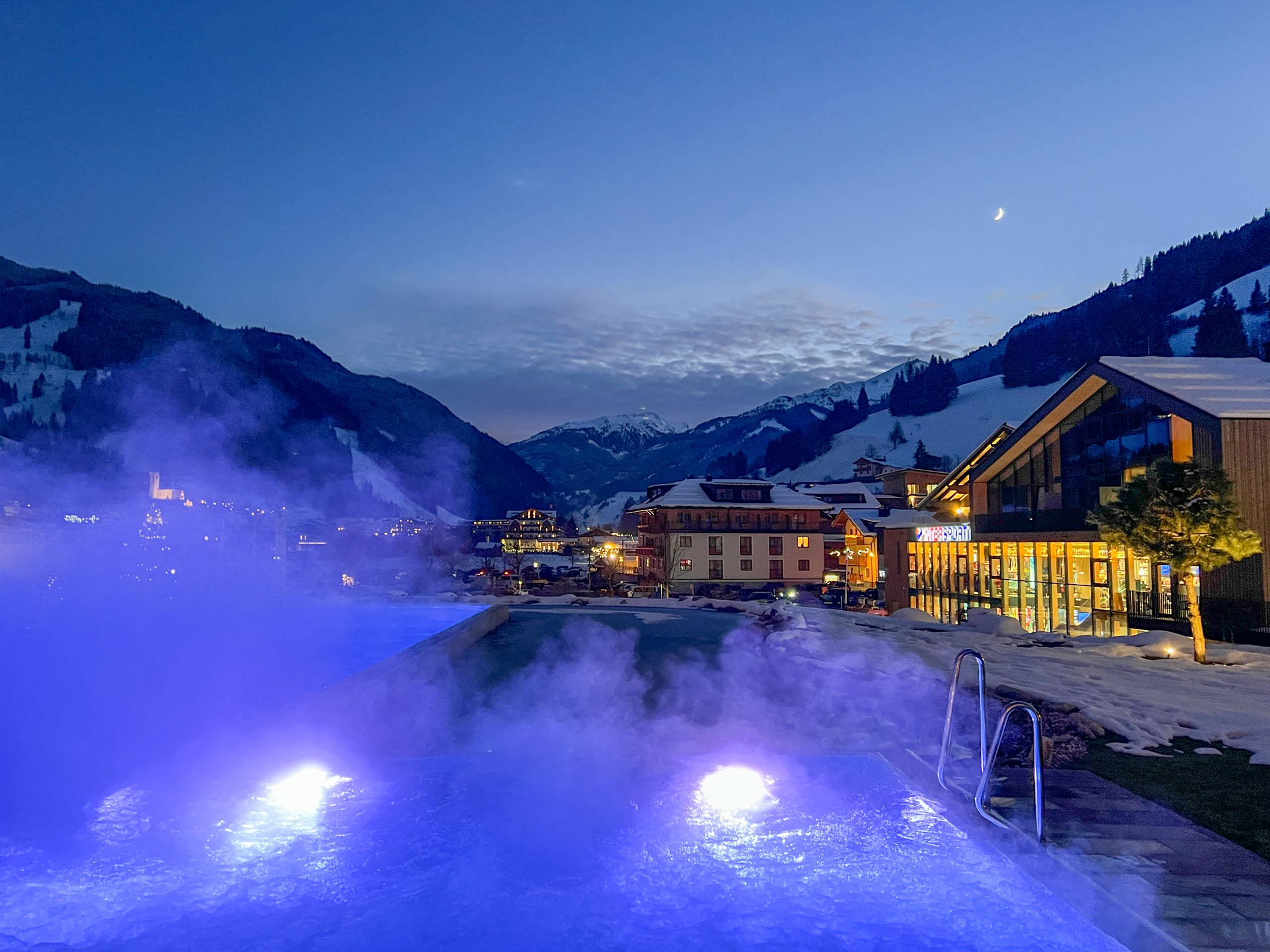 Genieten van de luxe wellness in Nesslerhof na een fijne skidag