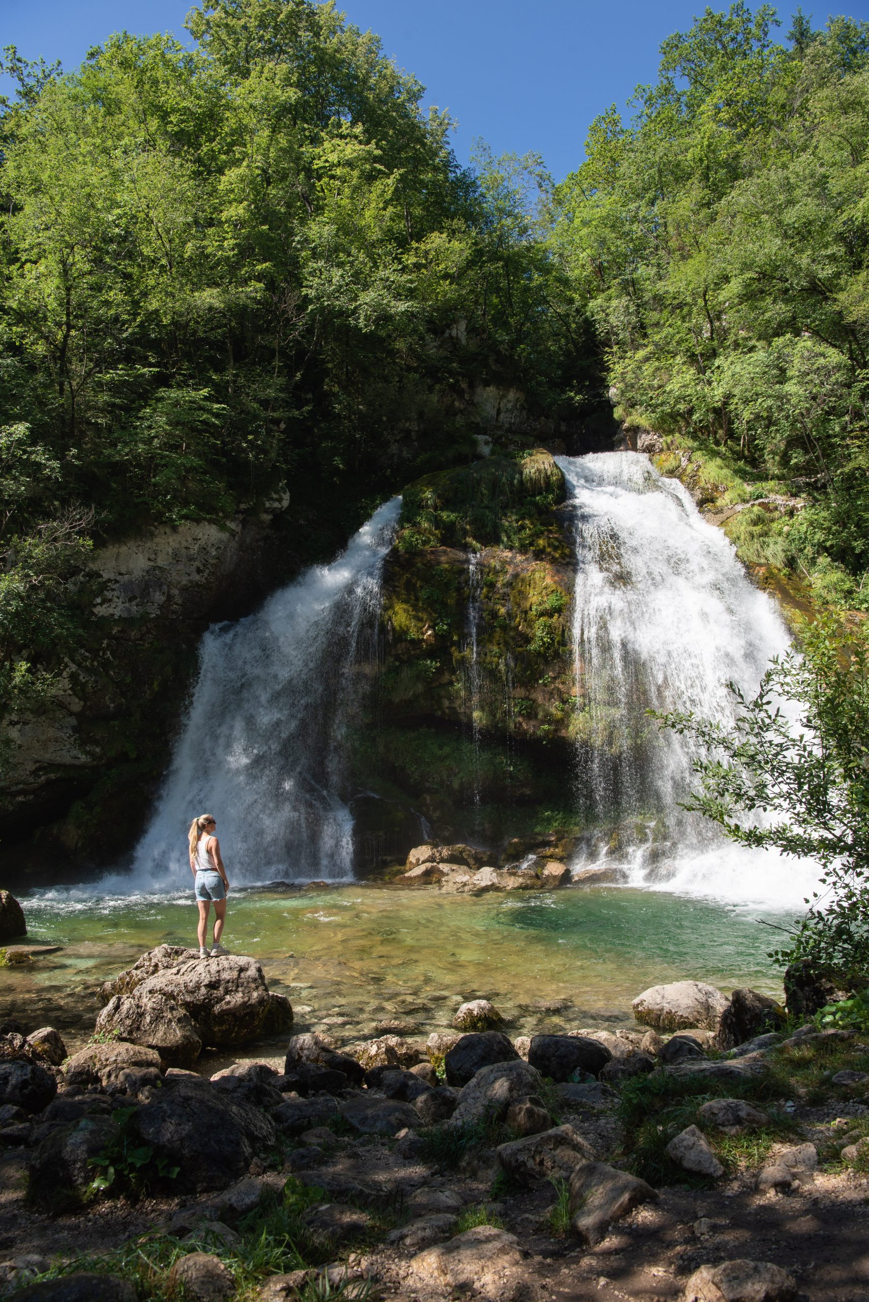 Eén van de mooiste watervallen van Slovenië