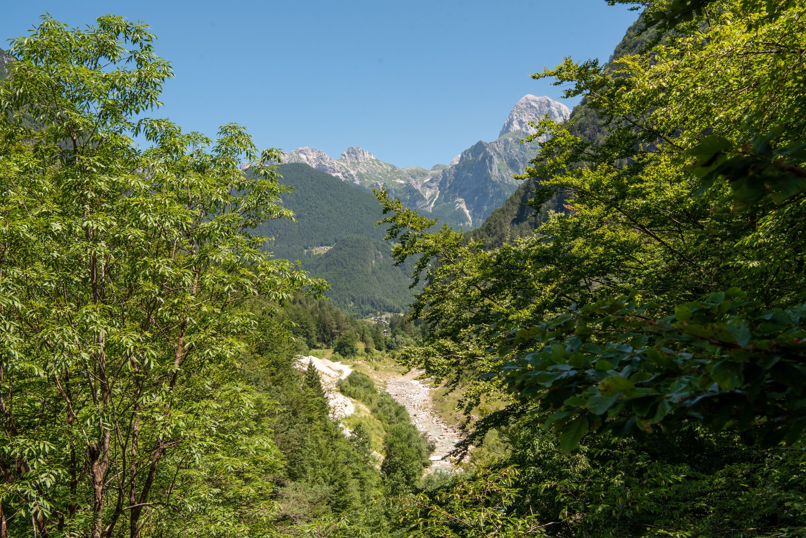Uitzicht op de Julische Alpen