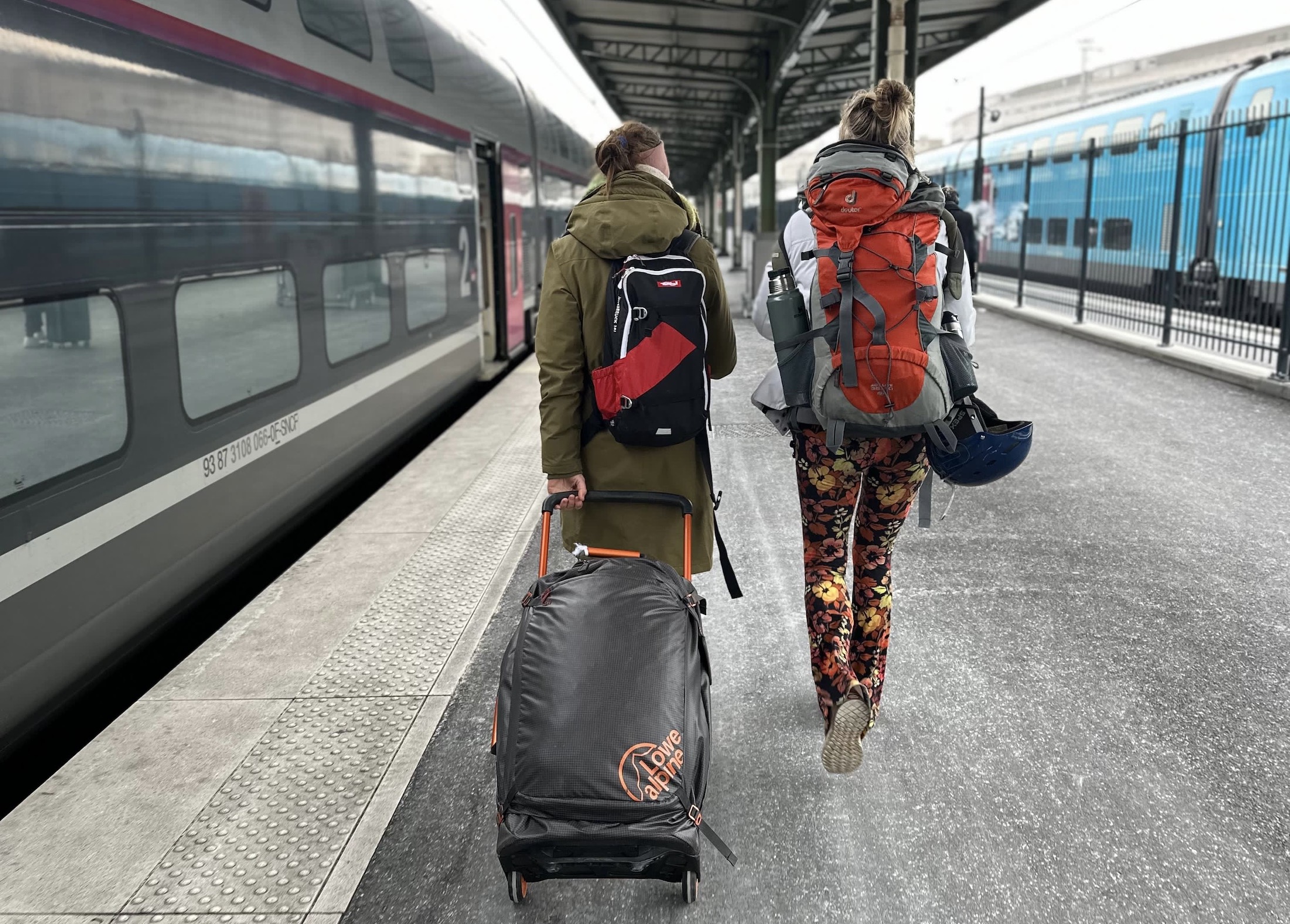 Met de trein op wintersport is gemakkelijk reizen met veel bagage