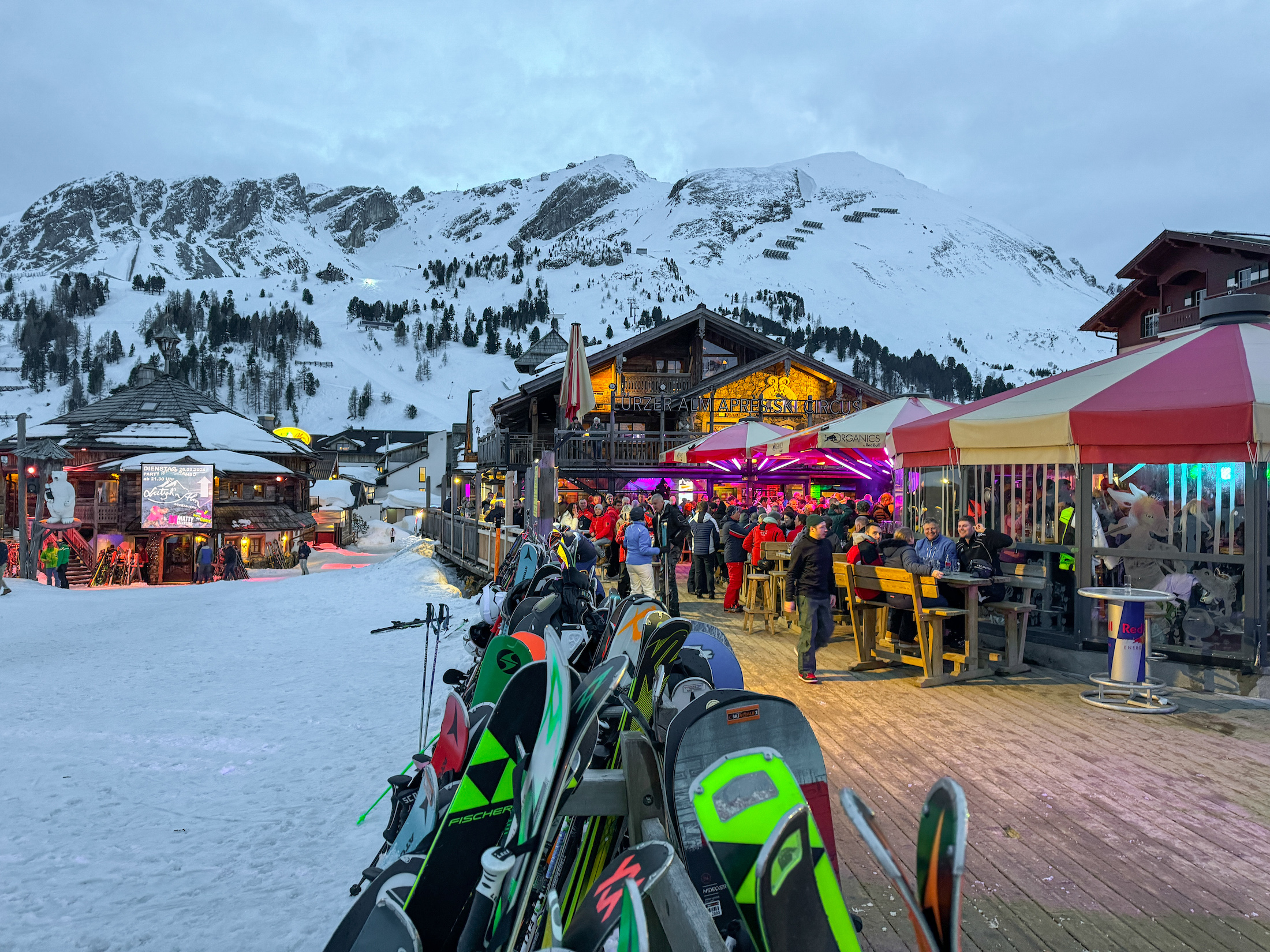 Maar voor de échte après-ski moet je bij de Lürzer Alm zijn