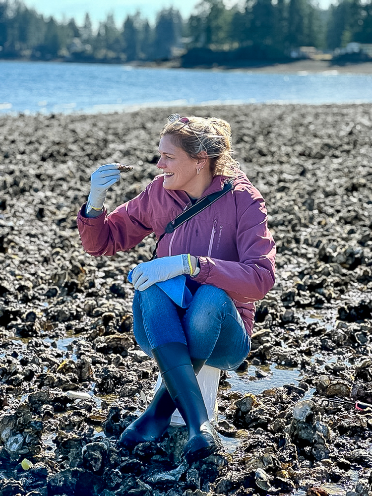 Eten we de zelf geraapte oesters verser dan vers op het strand