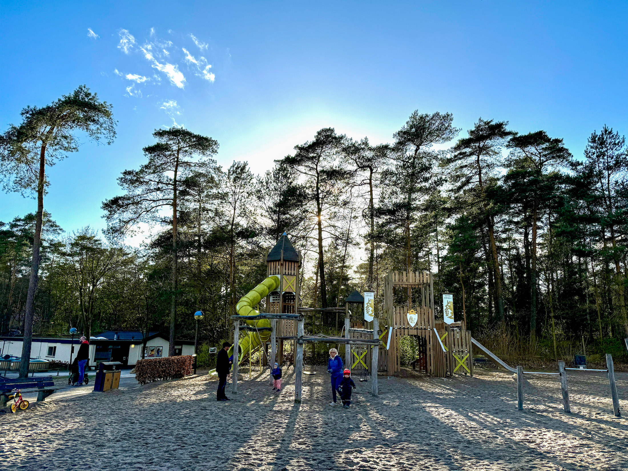 Ook kampeerders kunnen van alle faciliteiten op het park gebruik maken