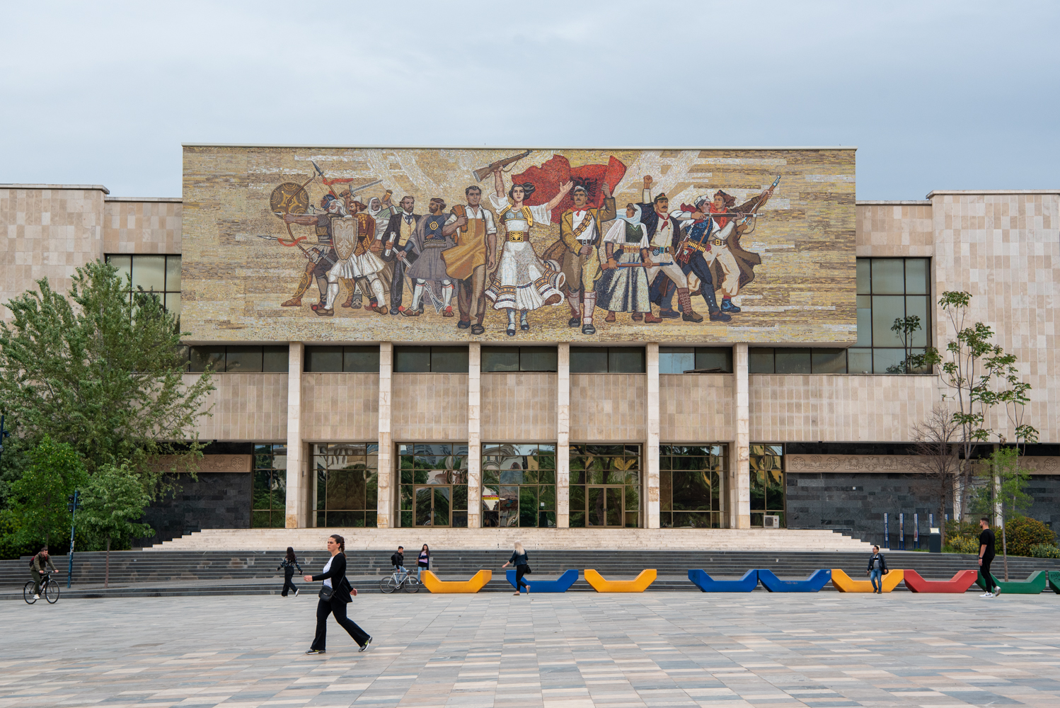 Het Nationaal Historisch Museum op het Skanderbegplein