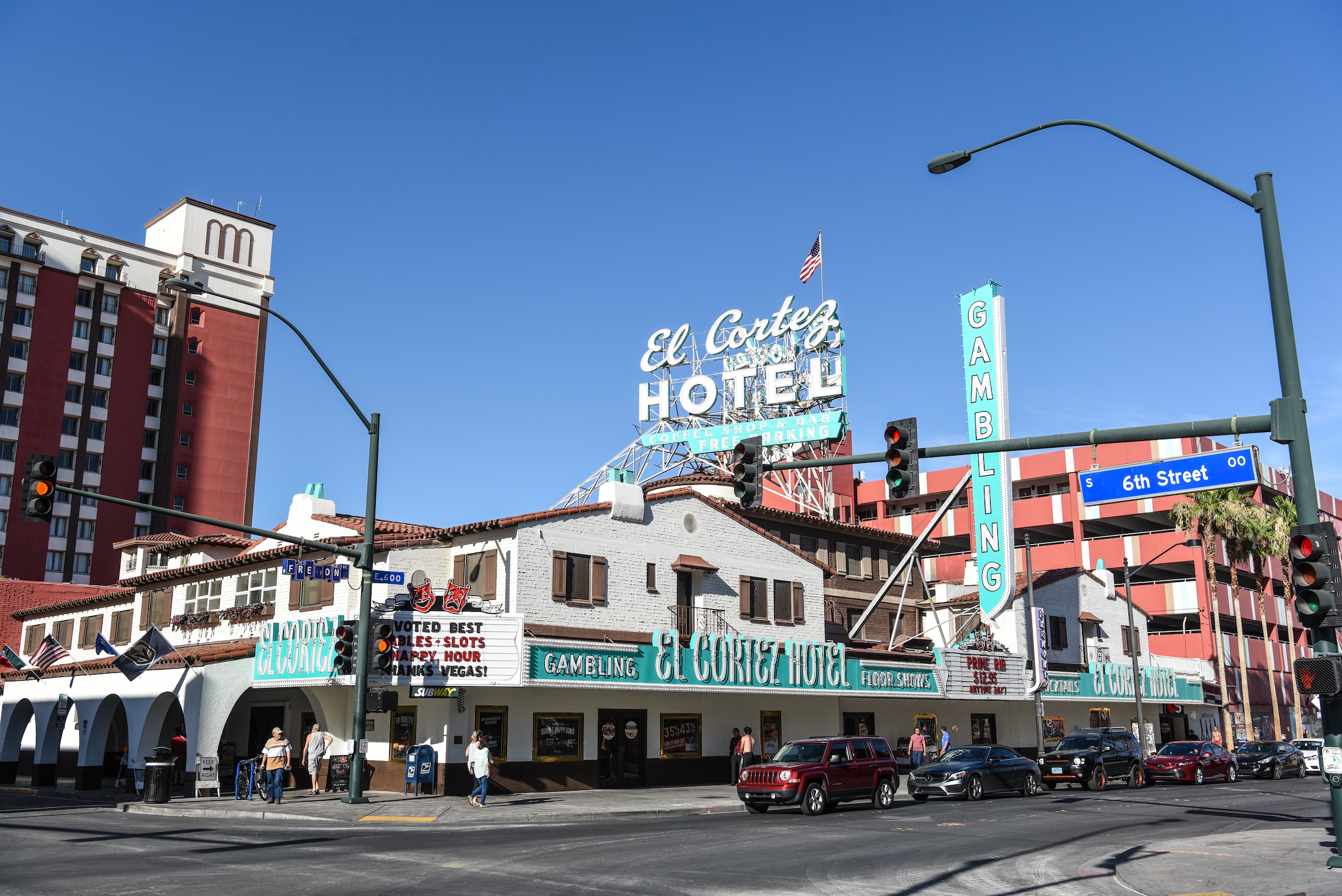 Geen hoogbouw downtown, dit is het échte Vegas