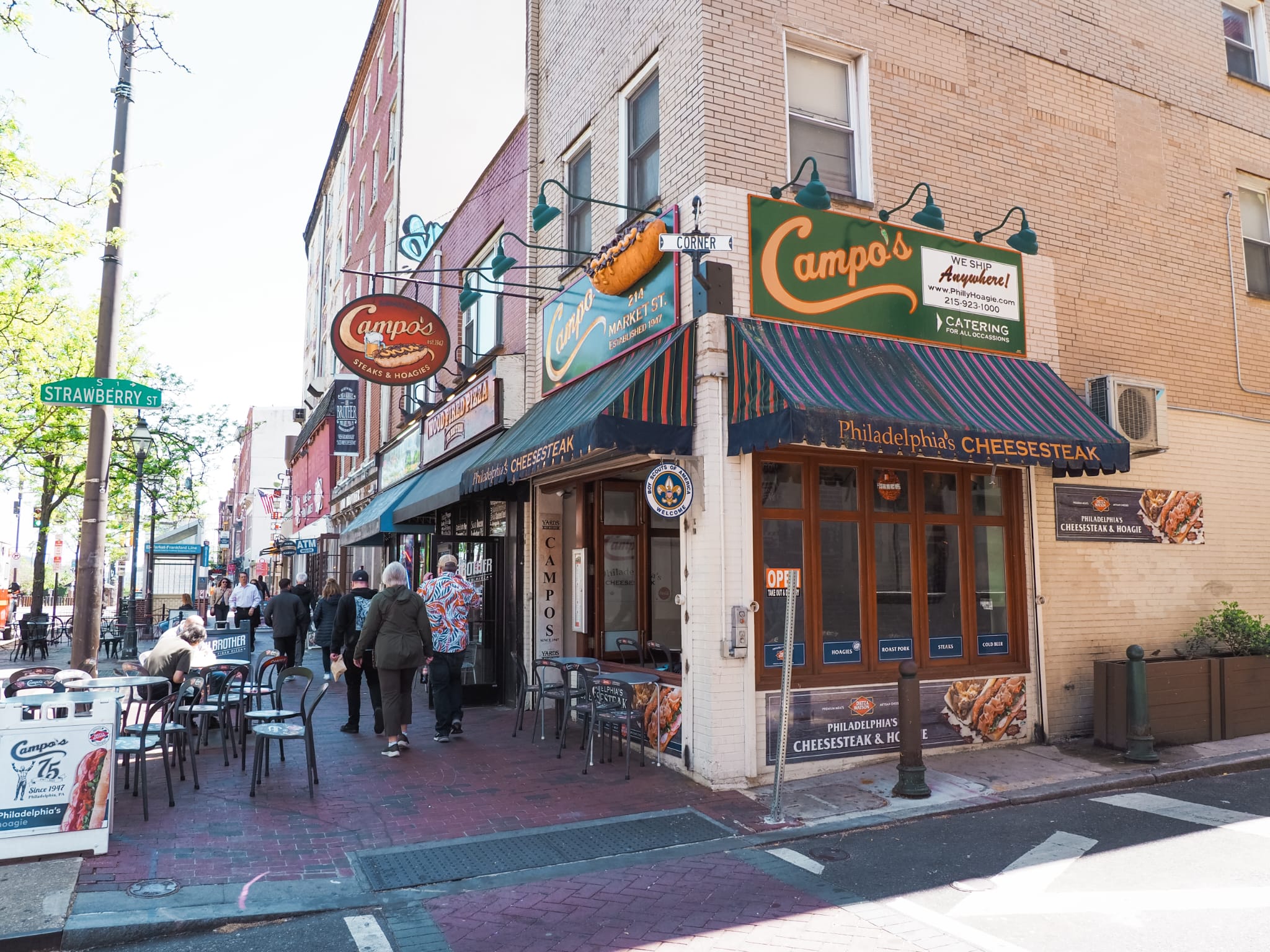 Bij Campo's zijn ze gespecialiseerd in de bekendste snack van Philadelphia: de Philly Cheese Steak