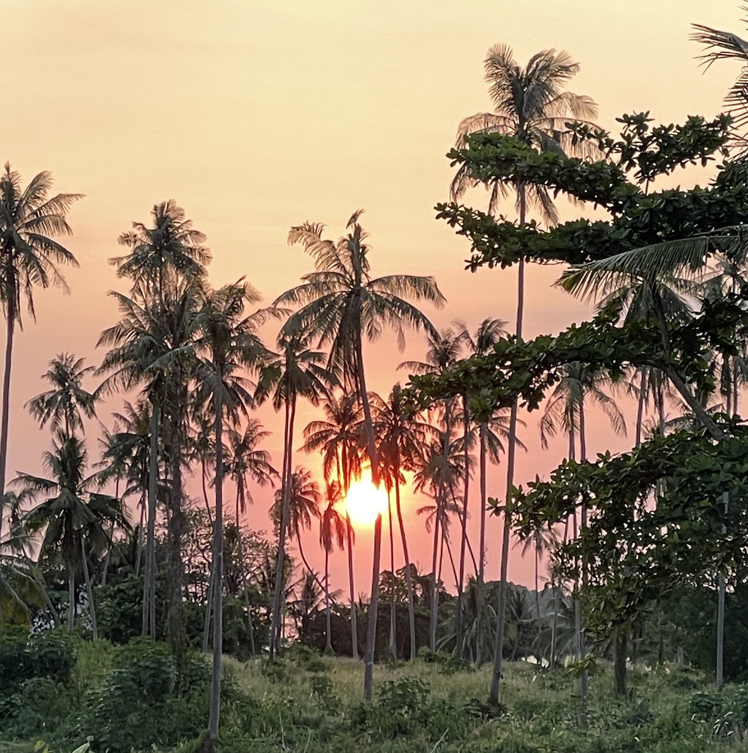 Prachtige zonsondergang op Koh Mak.