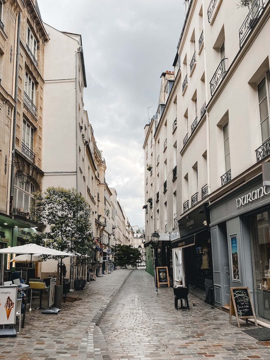 Winkelstraat in Le Marais in Parijs