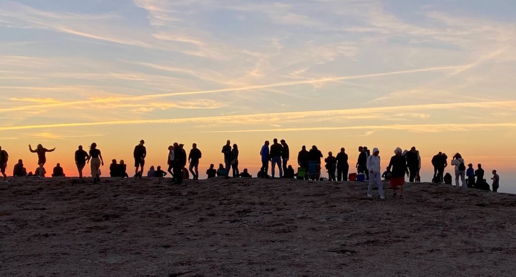 Magische zonsondergang op Cabo de São Vicente