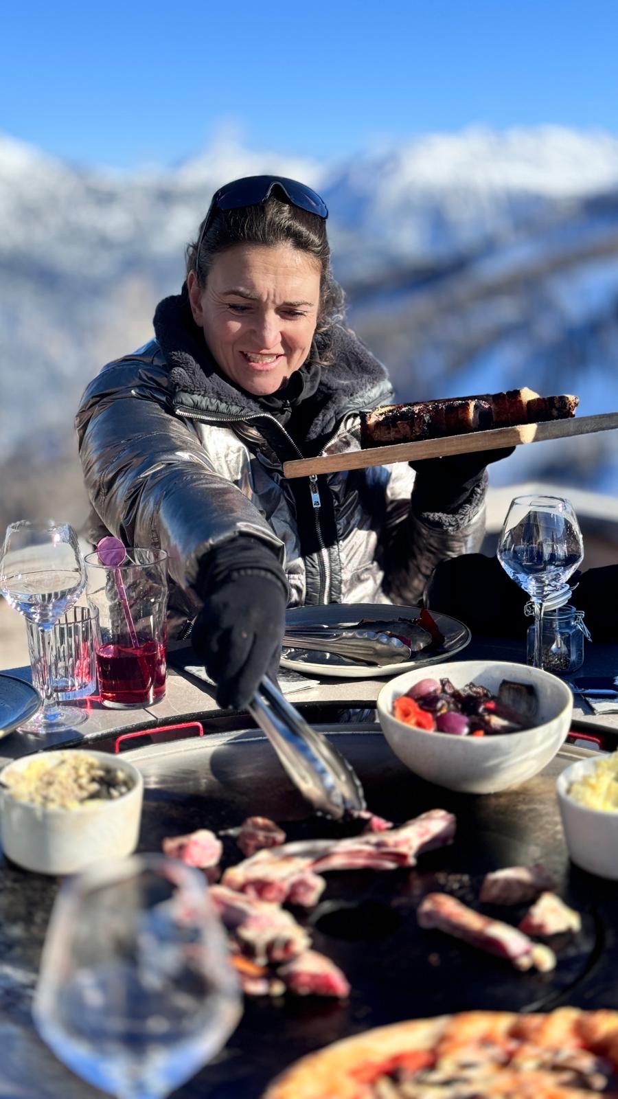 Carlissa-serre-chevalier-lunch