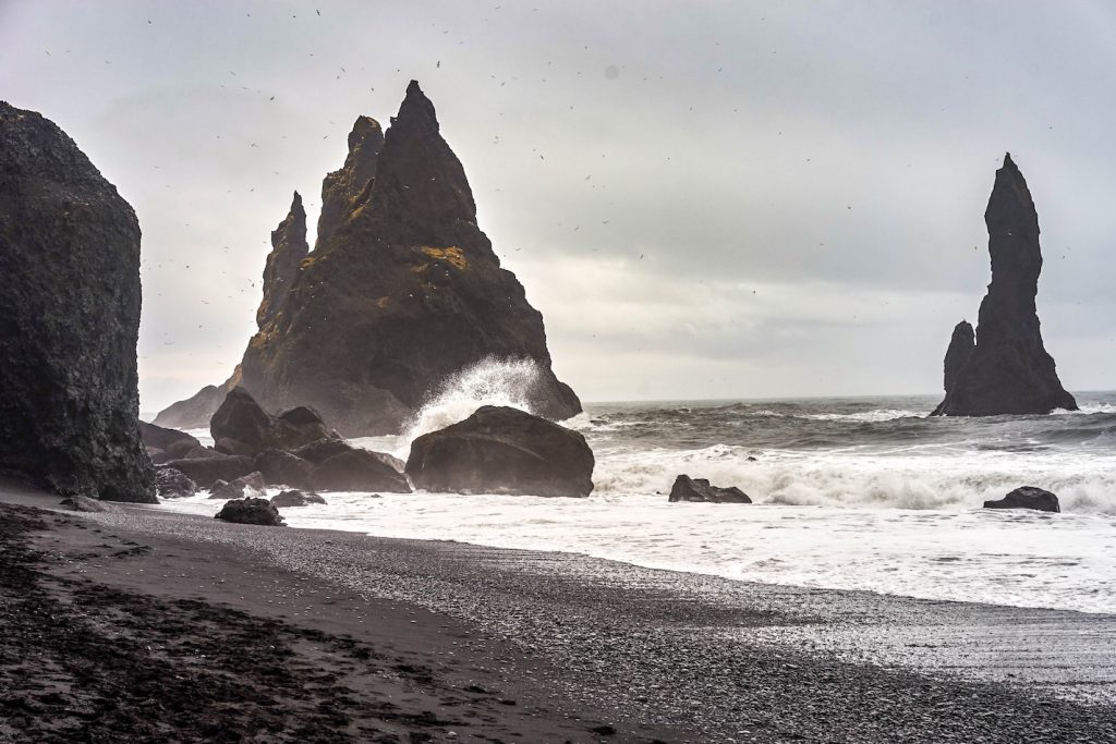 Reynisfjara Beach in Vik, IJsland