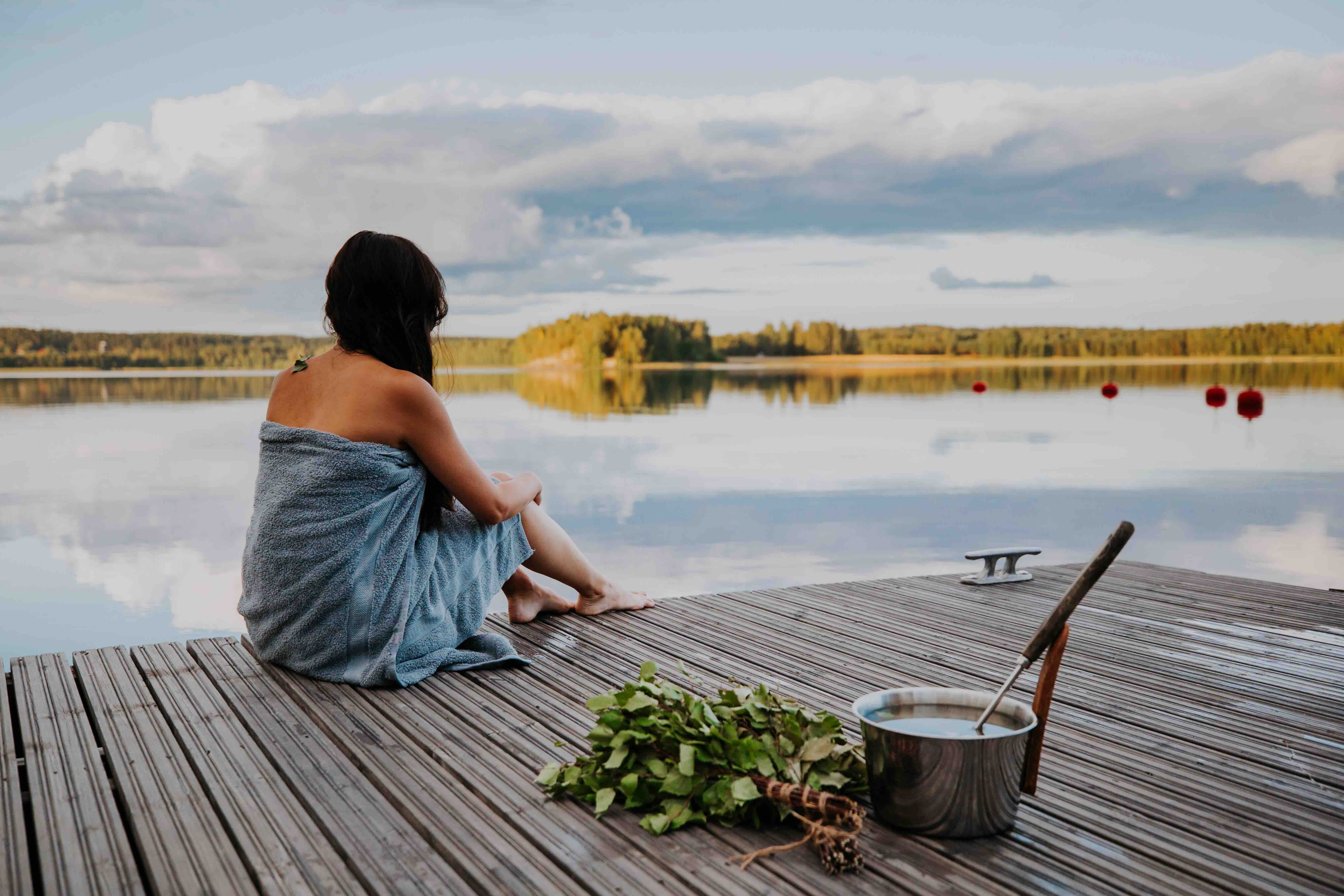 En kom tot rust in de sauna, met daarna een verfrissende duik