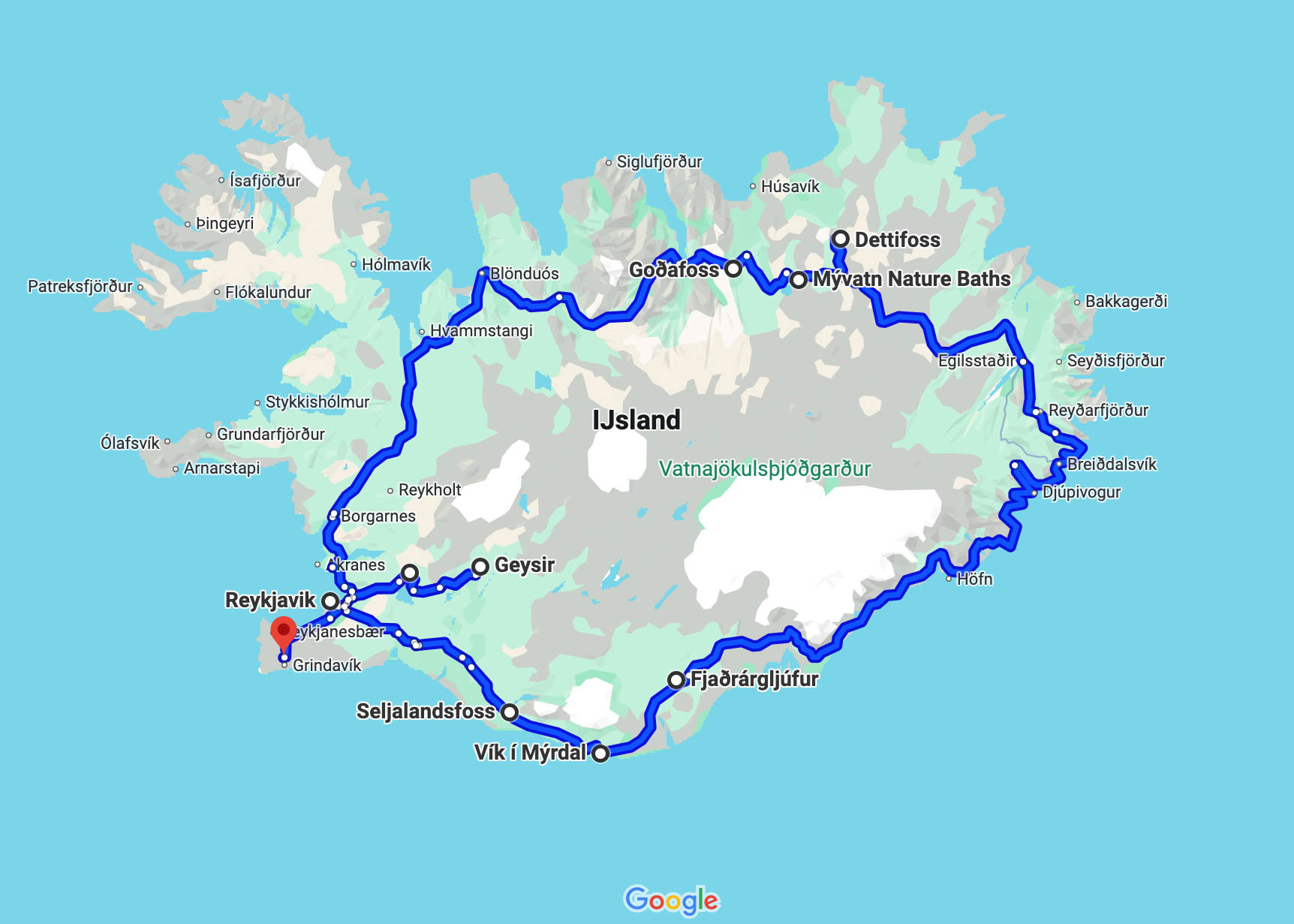 De ultieme route voor een roadtrip door IJsland