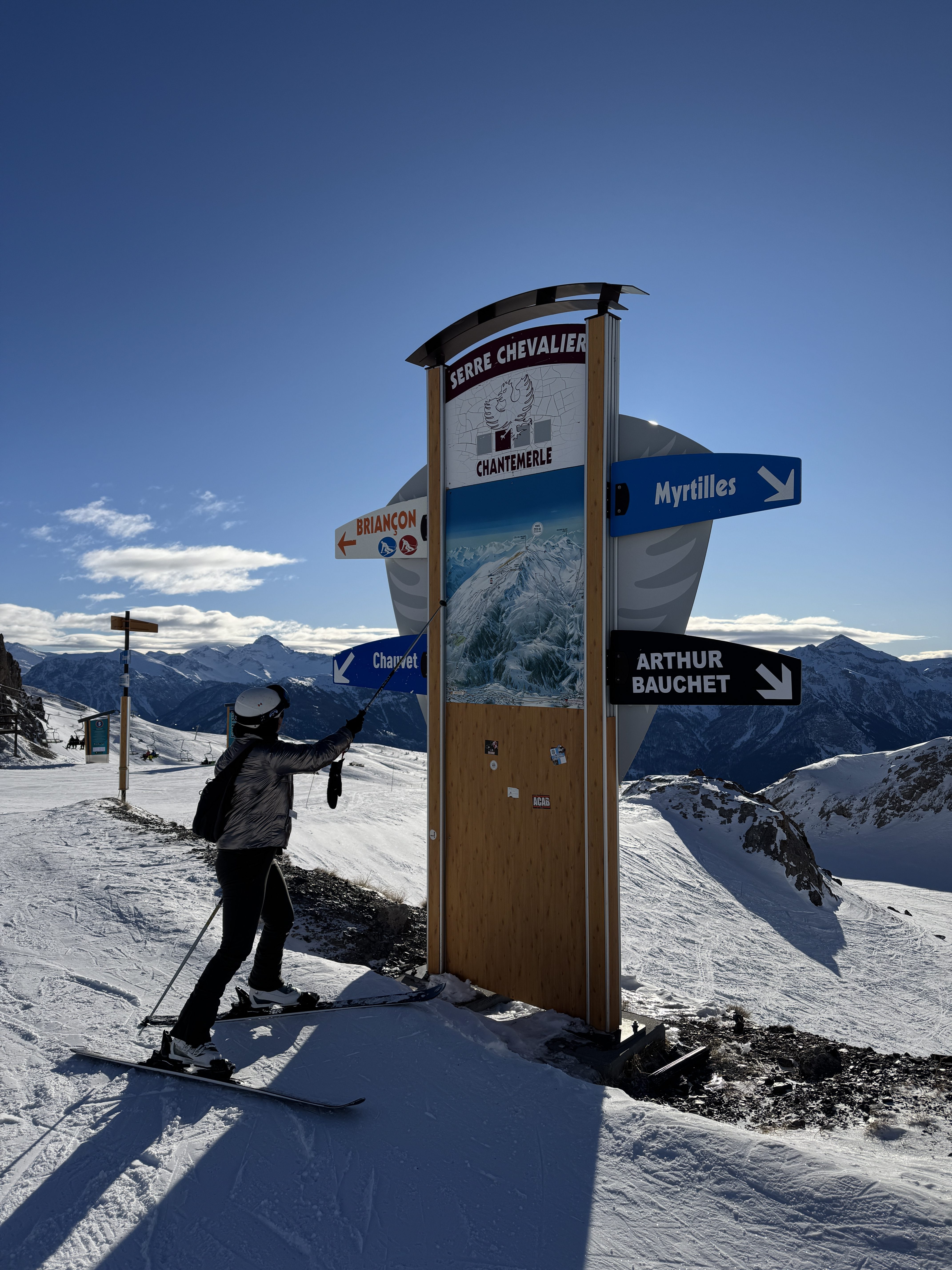 Route uitstippelen in Serre Chevalier