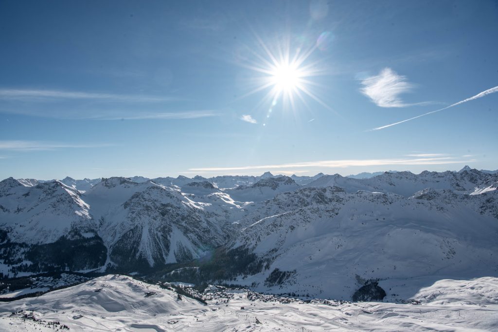 Op 'het dak van de wereld' in Arosa, Zwitserland