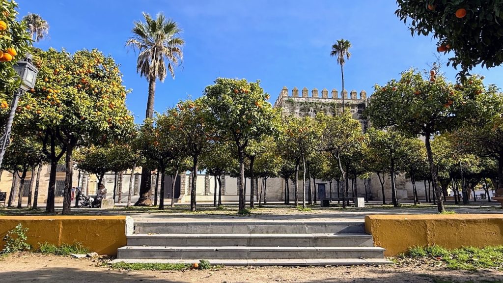 Tuinen van het Alcazar in Jerez