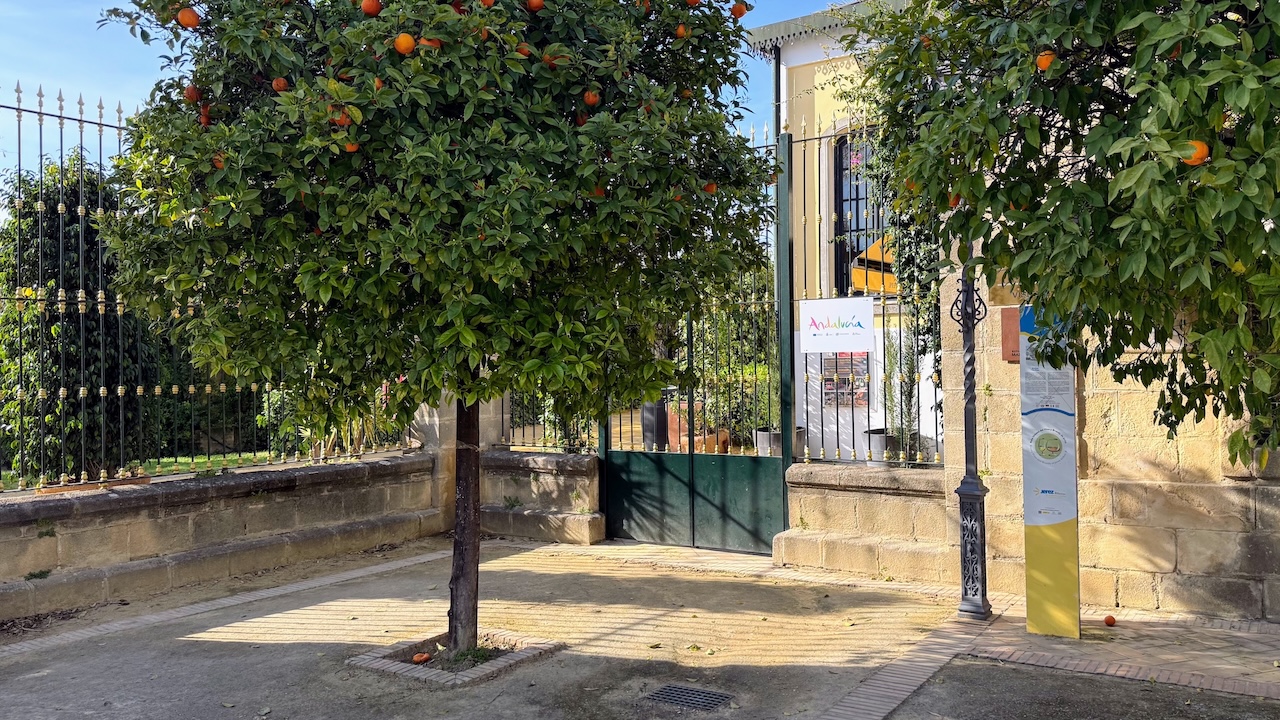 Ingang van Tio Pepe in Jerez