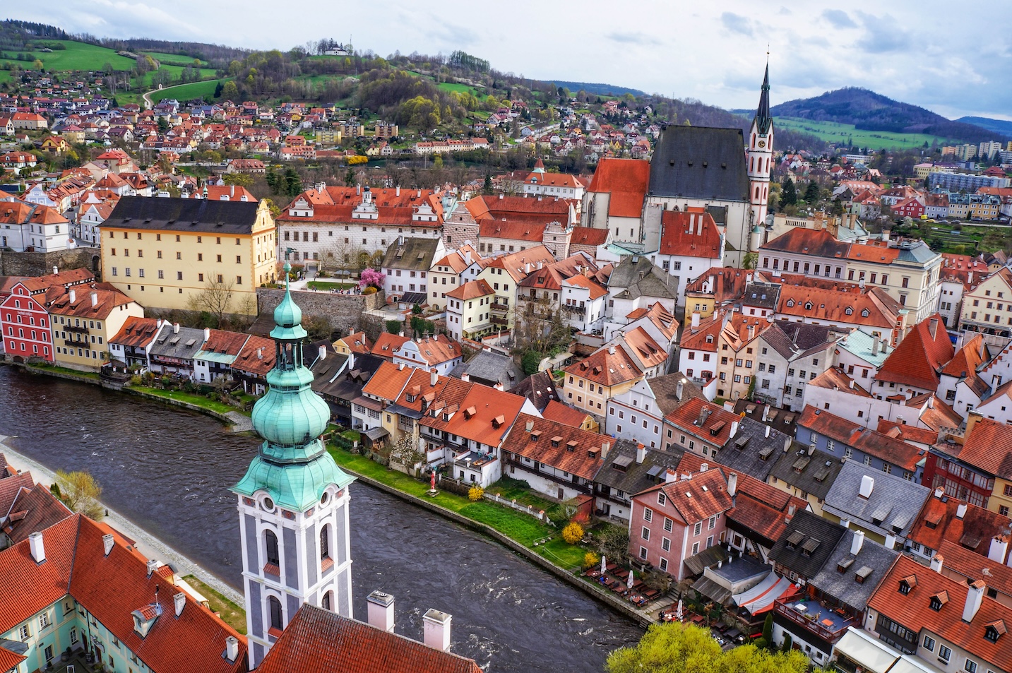 Uitzicht over Český Krumlov