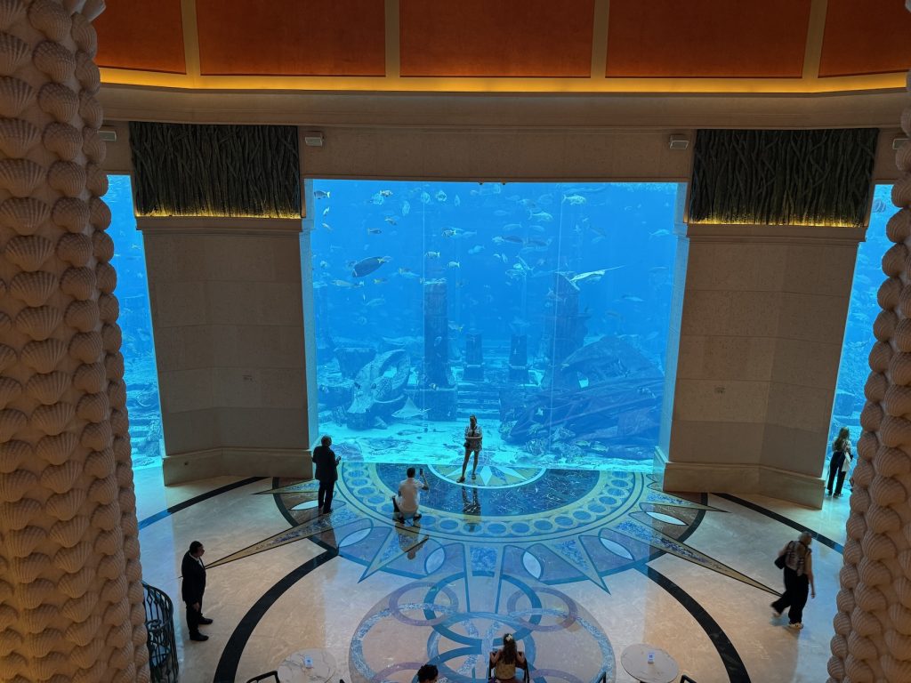 Het aquarium in Atlantis the Palm