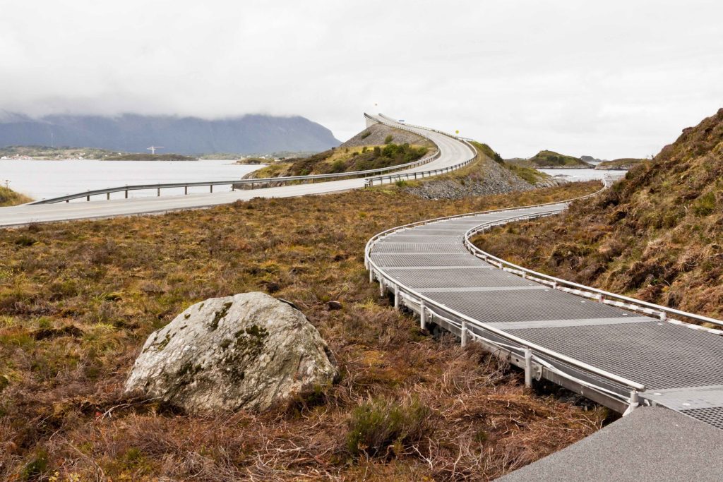 Atlantische weg in Noorwegen
