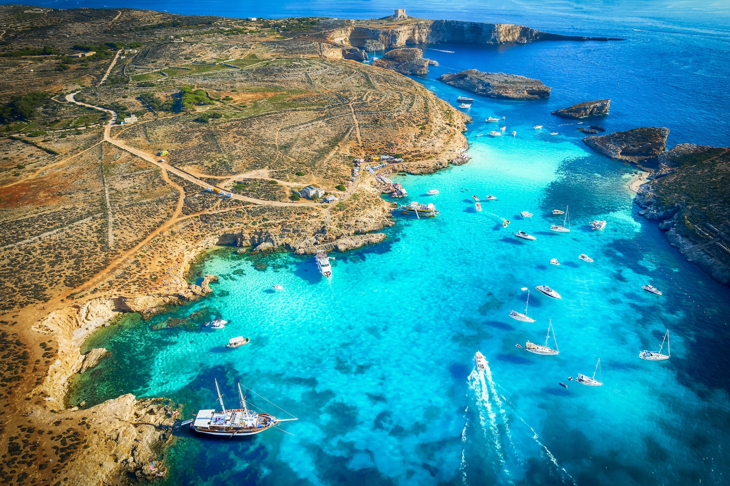 Blue Lagoon op Comino, Malta