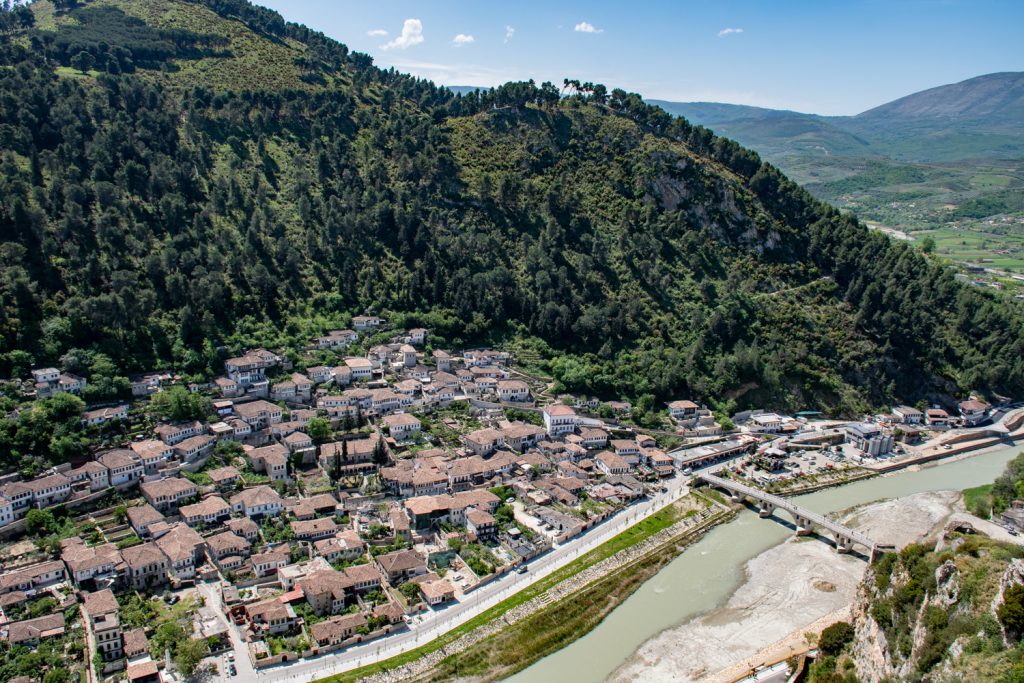 Berat Uitzicht vanaf het kasteel