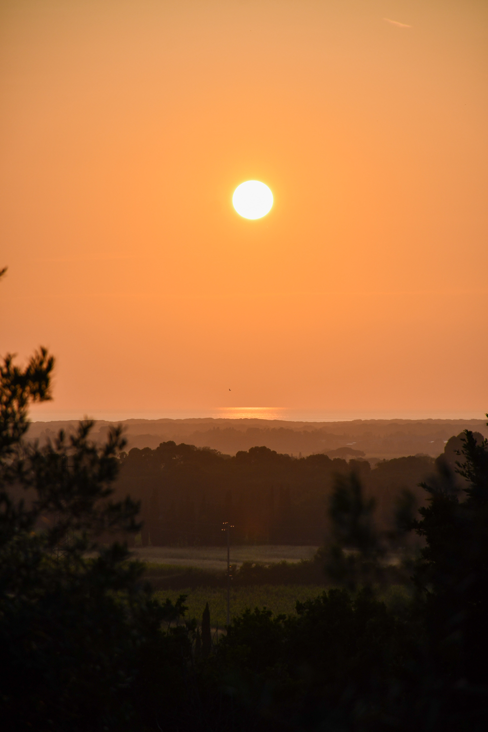 Zonsondergang Toscane