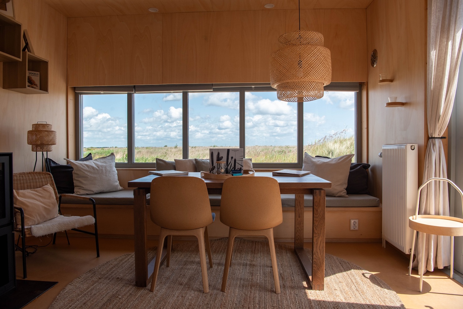 Inrichting van de Landal huisjes op de Marker Wadden