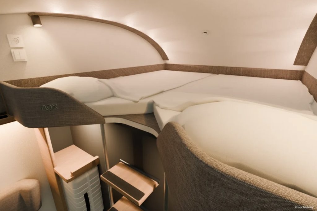 Nox nachttreinen, privecabine, bed