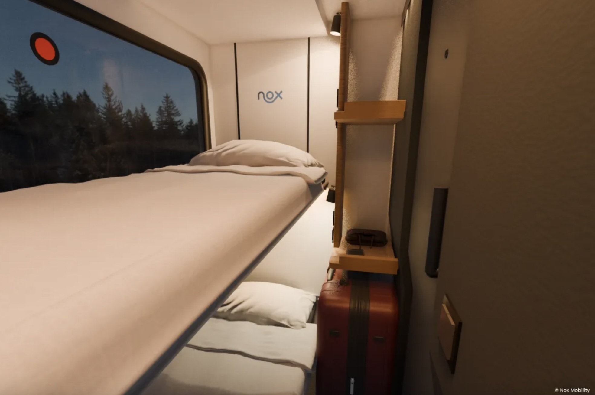 Nox nachttreinen, privecabine