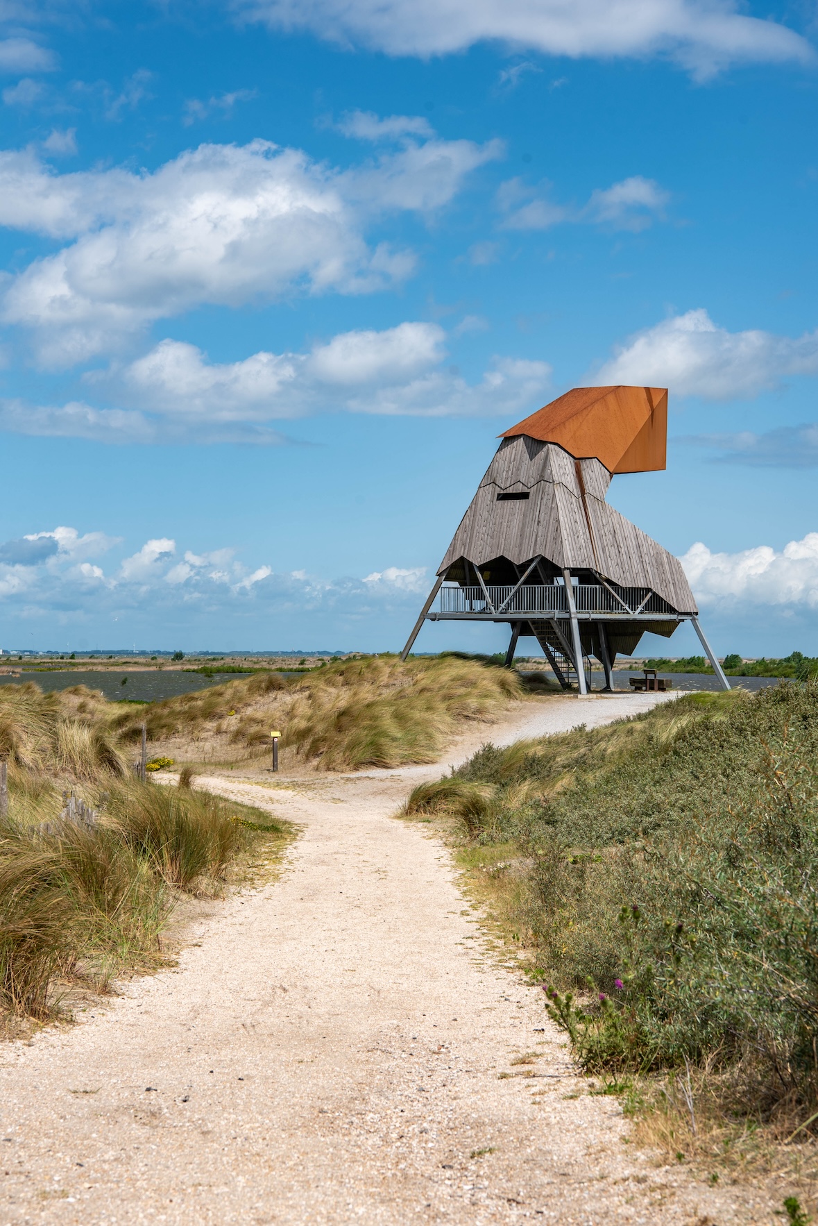Vogelkijkhut op de Marker Wadden