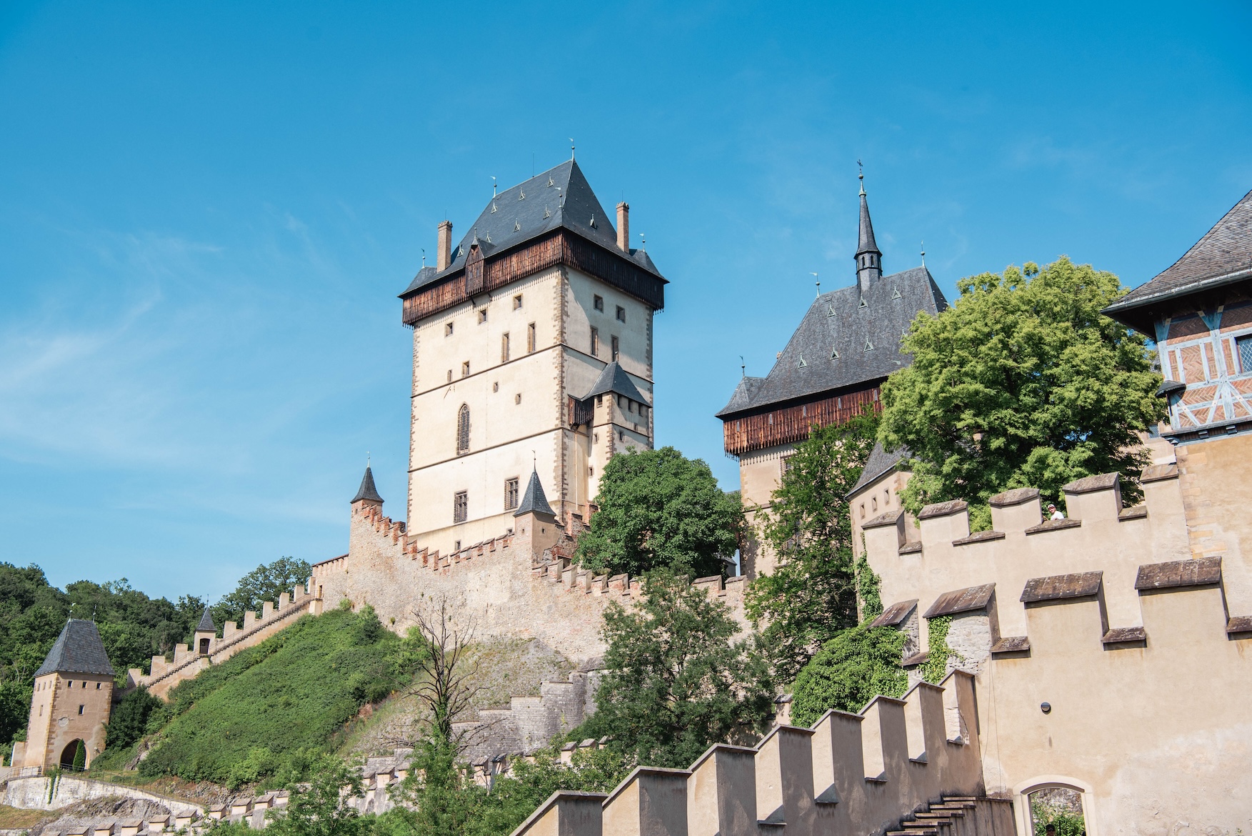 Unieke architectuur van Karlštejn