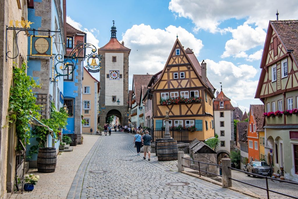 Rothenburg ob der Tauber in de zomer
