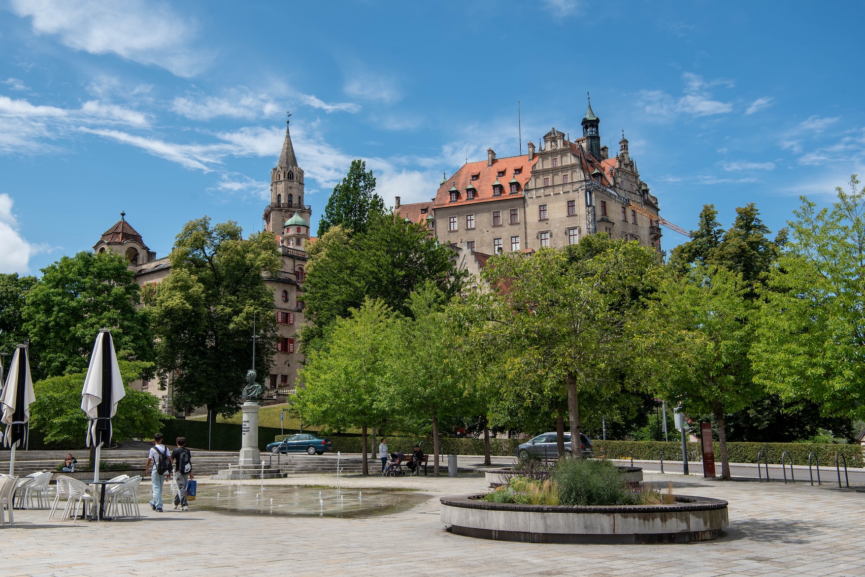 Stadje Sigmaringen in Duitsland