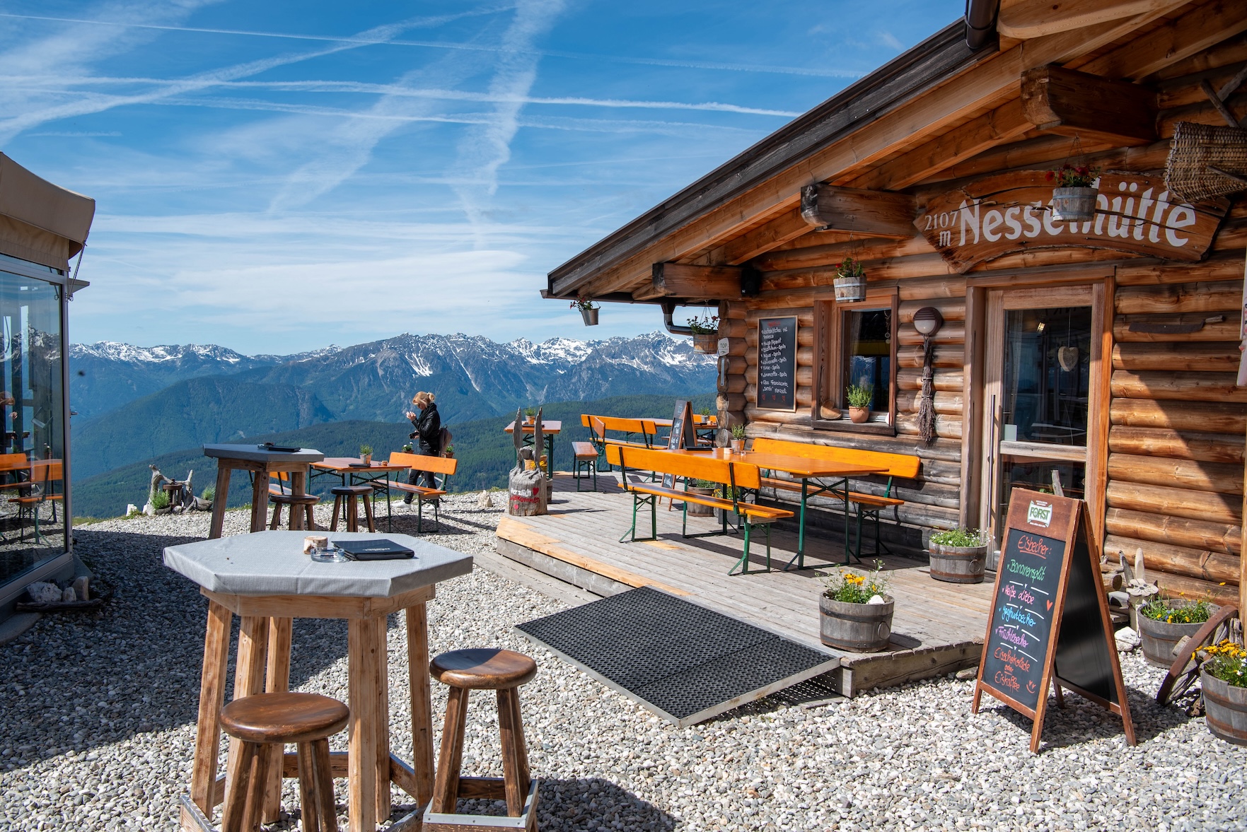 Kopje thee bij de Nesselhütte met mooi uitzicht