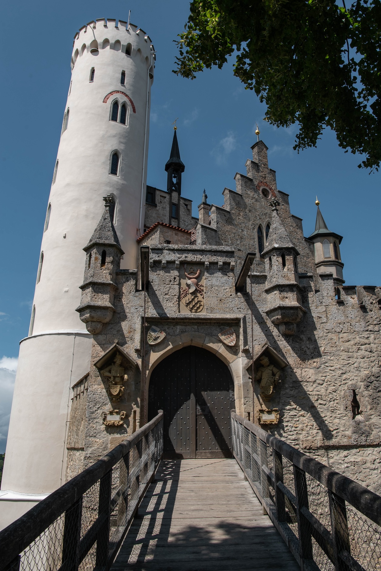 Ingang van Schloss Lichtenstein