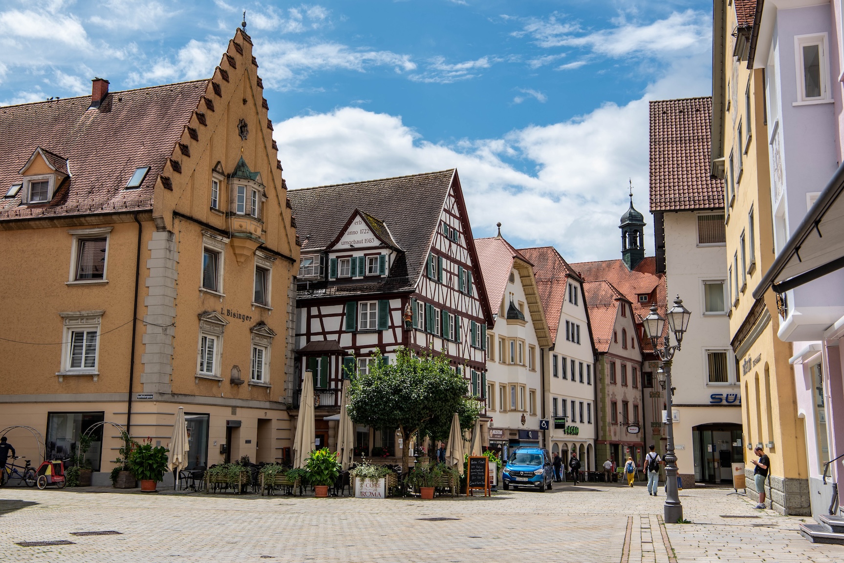 Dorp Sigmaringen in de zomer