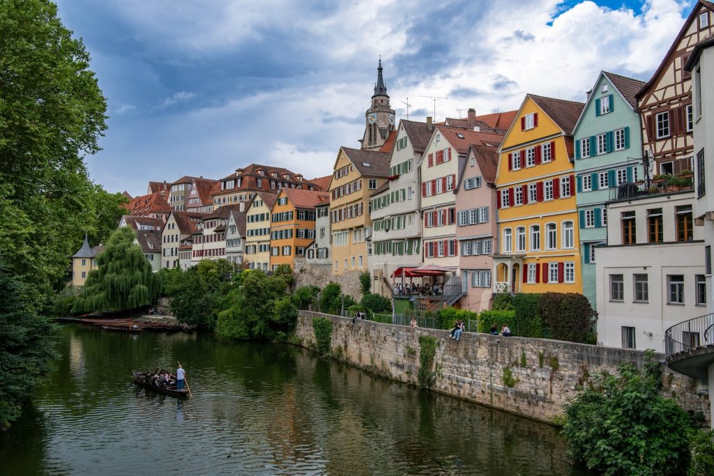 Uitzicht op de stad Tübingen in Duitsland