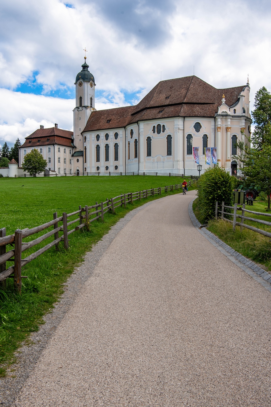 Wieskirche aan de Romantische Strasse in Duitsland