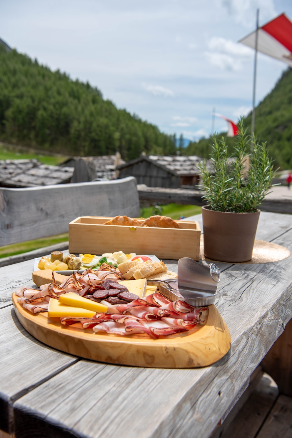 Lunch bij de Zingerle Hütte